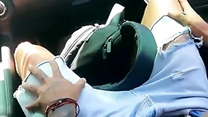 Alluring twink hitchhiker fucked for a ride