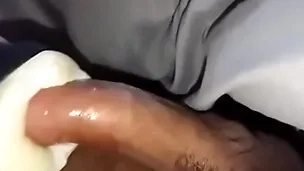 Bonking my homemade sex trinket before s.