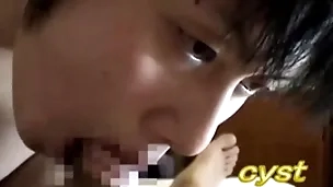Electric shock machine to the balls! his face contorts in intense pain.