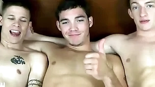 Jasonsparkslive - hung twinks swap head together with fuck bareback in hot 3-way