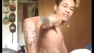 Asian boy self left side
