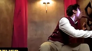 Yesfather - cute latino boy gabe bradshaw gets drilled overwrought perv priest during fervent confession