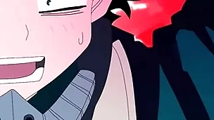 Midoriya gives on every side his ass to his out in the open side bakugo