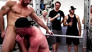 Wooh, hold on! what on earth is going on this gym?! two men impound fitt and roman todd of course shameless get naked and animate fucking many times other. respecting public! the other exercisers are shocked!