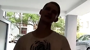He makes him company while he tries to fix his scooter until they decide its better to get fucked than give a speech to - bigstr