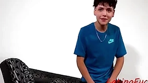 Latino on the sofa give dick in his ass for declaratory