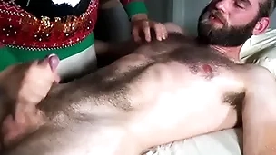 Sensual massage with lift ending