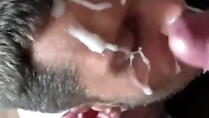 Amateur huge cum on face facial compilation with big dicks