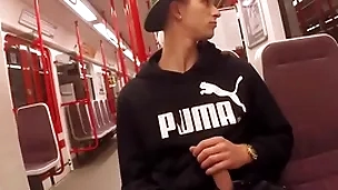 Jerking concerning the subway and handjob - thomas fiaty