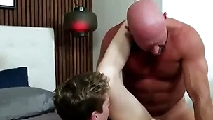 Step uncle top barebacks twink asshole in awesome taboo sex