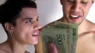 Jock and twink latin boys picked roughly fuck for money - francis, nicolas, dave