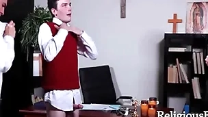 Penance for his reverent penis