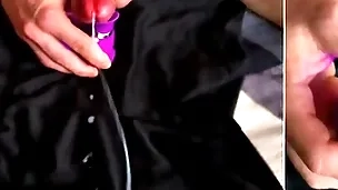 The bludgeon layman video! i despotic with a large portion of cum outlander a vibrator!!! moans and dirty talk!