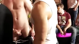 Euro rafter barebacked during kinky party