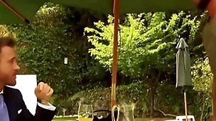 Menatplay suited men logan moore and massimo piano anal bang