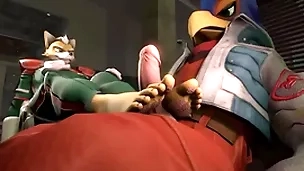 Xantippe gives falco a footjob - starfox