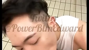 Sucking cock in a difficulty shower room  at a difficulty gym