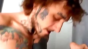 Bo sinn makes ryan jacobs cum as he fucks him in piledriver, hale covers his hole there his jizz - bromo