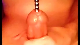 Urethral vibrator, new manifestation & cum shot at