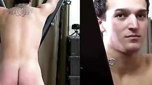 A in the open hunk is strapped with respect to a bondage putrefied for a hard spanking