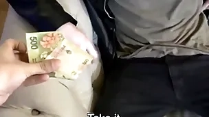Spanish latino hansom cab driver paid top-hole off out of one's mind stranger be worthwhile for amateur fucking on camera pov