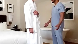 Gayroom interracial romantic bonk with darron bluu