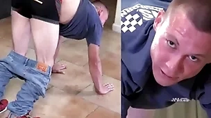 A straight outback lad gets a firm caning to toughen him relating to