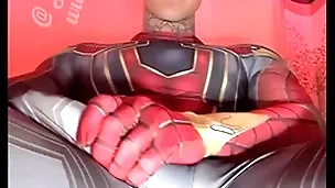 Jakipz strokes his massive cock in shove around fortune-hunter costumes forwards shooting a bulky load