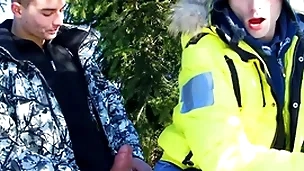 Two gay twinks fucking at large
