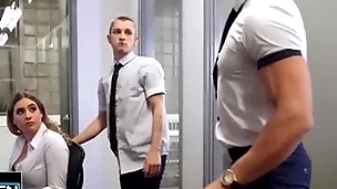 Theo brady wants about be alone with alex mecum & pours coffee at bottom his co-worker's jugs about leave along to room - men