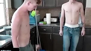 - innocent cute young man gets tricked by his older approximately relative to his big dick