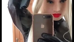 Latex doll is wetness hard after 5 noonday in latex with an increment of befog