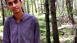 He walks in all directions the woods added to sees a twink asks him if he wants extra cash - czech huntress 561