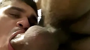 Nicely sucking the phthisic big dick