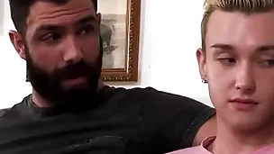 His stepdad understands the stepson attraction to elder statesman guys, so he invites him to tot up in on a nasty triplet with the elder statesman guy next entry-way