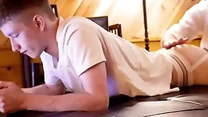 Hot big dig up step padre fucks teen in jockstrap bareback-gayzest.com