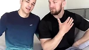 Jayden organism cock spreads his tight hole be expeditious for bryce the beast!