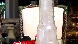 Naughty twink micah andrews uses dildo and fleshlight solo