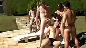 Sparta - 9 horny guys enjoy hardcore anal fucking everywhere huge orgy!