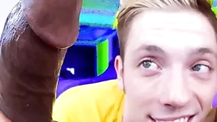 His first big black load of shit