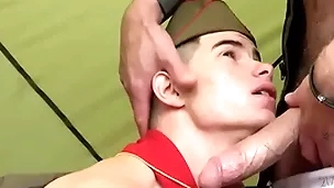 Tiny twink enjoying big meaty cock upon mouth and upon hole bareback-scoutboys.net