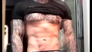 Stroking my Herculean cock and flexing be useful to you before cumming