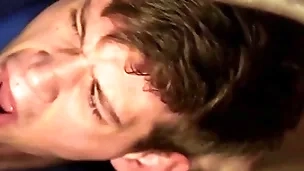 Dutiful lady's man gets a hard bareback pang in the air the ass and a facial - males