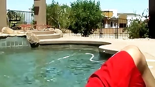 Jacuzzi no laughing matter around turns into mating with twink and jock